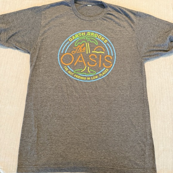 Other - Garth Brooks The Oasis T Shirt Gray Friends In Low Places Graphic Tee XL